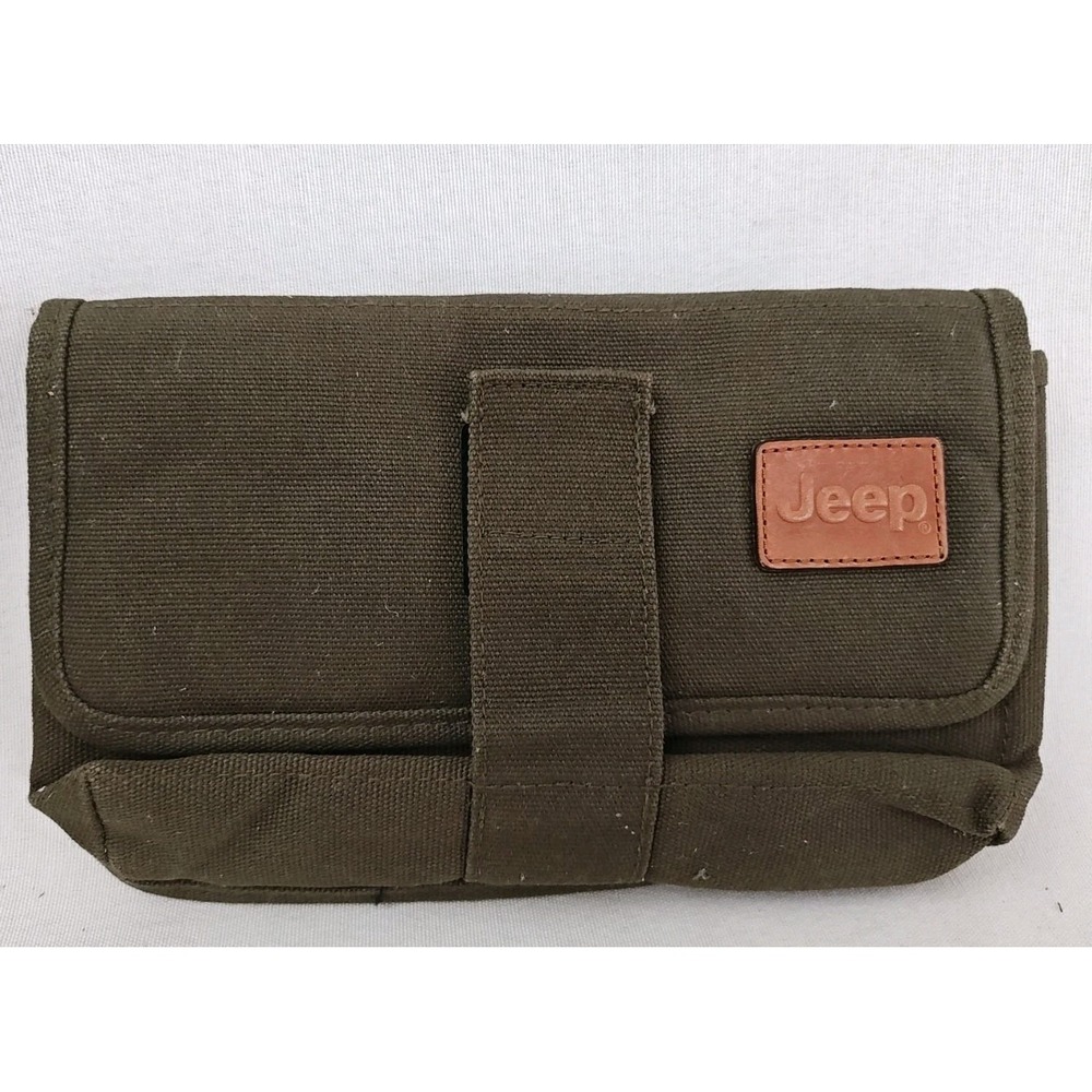 OEM‎ Jeep Chrysler Green Cloth Bag sack CASE Only FOR OWNERS MANUAL Or Whatever